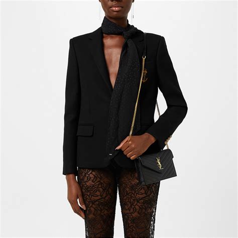 ysl blazer dress|ysl jackets women's.